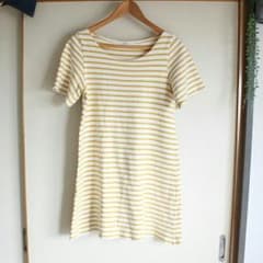 chambre de charme ボーダー半袖ワンピースのサムネイル