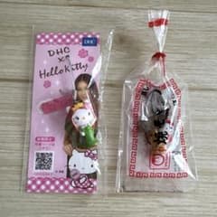 【非売品】ハローキティ　ストラップ　焼きそば　美香さんハローキティ　DHC