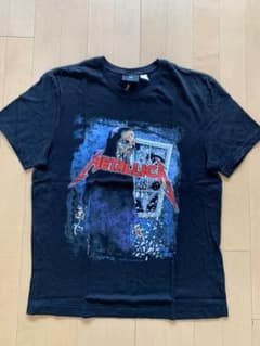 h＆m メタリカTシャツ　Mサイズのサムネイル