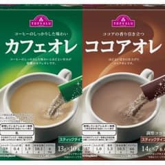 トップバリュ カフェオレ ココアオレ スティックセットのサムネイル