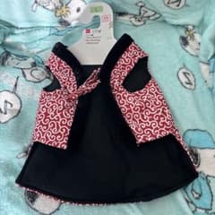 犬用 秋冬服 唐草模様 紐結びタイプ