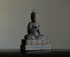 【眼光古格なる 木彫天神像 約8㎝ 江戸後期頃 陰陽道 民間信仰】郷土玩具仏像 眼光古格なる 木彫天神像 約8㎝ 江戸後期頃 陰陽道 民間信仰】郷土玩具