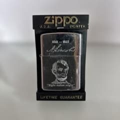 ZIPPO リンカーン大統領 1989年製 USA製 着火確認済 オイルライター 