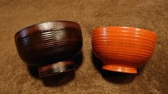 輪島塗　漆器　布着　朱塗　栗色　椀　２種　２客 輪島塗 漆器 布着 朱塗 栗色 椀 2種 2客 - メルカリ