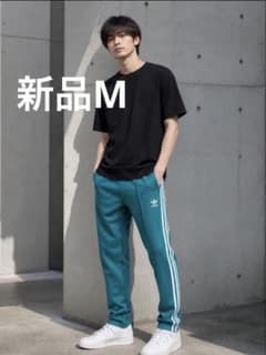 adidasメンズ トラックパンツ緑M 新品iy9876 - メルカリ