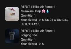 RTFKT x Nike Air Force 1 Murakami Dripのサムネイル