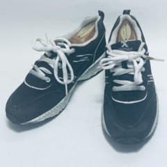 【美品】XANTHUS スニーカー 23.5cm ブラック 軽量 ランニング