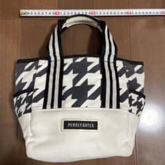 パーリーゲイツPEARLY GATES 白✖︎黒 千鳥柄 ゴルフ ラウンドバッグ
