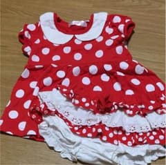 ミニーちゃんワンピ＆パンツ 80のサムネイル