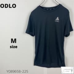 訳あり美品 ODLO オドロ Tシャツ ランニングウェア ワンポイントロゴ 半袖