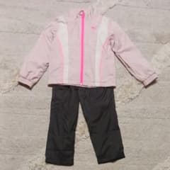 PUMA キッズ ウインドブレーカー上下セット ピンクのサムネイル