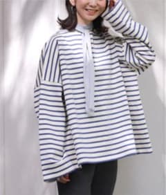 【LE MINOR/ルミノア】SLOBE別注ビッグボーダーカットソー◆のサムネイル