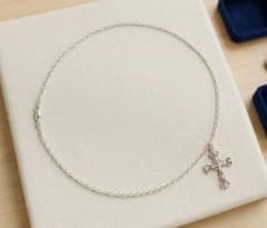 超美品】ラブ＆ヘイト(love&hate) シルバークロスネックレスSV925