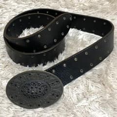 00s 希少✨トルネードマート 本革 ベルト✨バックル ヴィンテージ Y2K