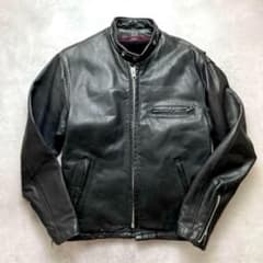 希少141モデル SCHOTT シングルライダースボアライナー付き 38 黒