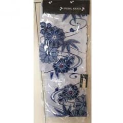 浴衣 ブルー ホワイト 白 青 古典柄のサムネイル