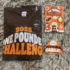 バーガーキング　ワンパウンダーチャレンジTシャツ　ステッカー付きのサムネイル