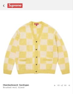 supreme 26ss カーディガン 黄 チェックのサムネイル