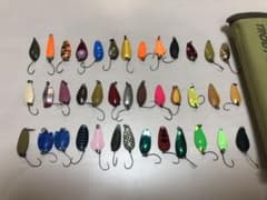 管理釣り場用　エリア用　トラウト用　スプーンセット　39点　ワレット付のサムネイル