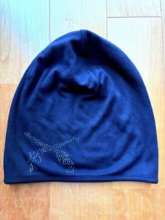 【美品】roargans ビーニー　帽子　ストーン装飾 ブラックのサムネイル