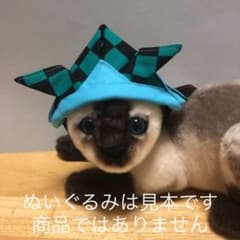かぶれる布兜　猫ちゃんサイズ　②のサムネイル