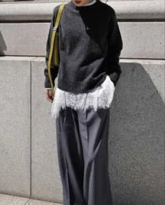 2025awmachatt クーマラムウールニット マチャット　グレー 2025awmachatt クーマラムウールニット マチャット グレー - メルカリ