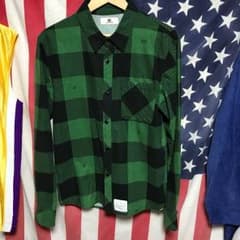 M エム TAKUYA∞ プライベート 着用チェックシャツ 緑 シャツ Lのサムネイル