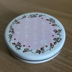 【六花亭】木の実　ありがとう　ありがたき哉　スチール缶ケース　小物入れ　空き缶のサムネイル