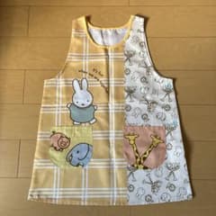 ミッフィー動物柄ノースリーブエプロンのサムネイル