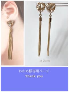 わかめ様専用ページ ハンドメイドピアス イヤリングのサムネイル