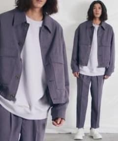 PE W-POCKET WIDE BLOUSON SET-UPスモークパープルのサムネイル