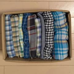 ダブルダブルガーゼまとめ売り大人チェック＆ストライプ♪のサムネイル