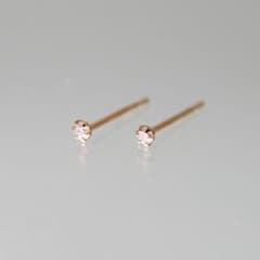 数量限定・新品‼️K18PG 天然ピンクダイヤモンド 計0.04ct ピアスのサムネイル