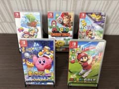 Nintendo Switch マリオ・カービィ ソフト 5本セット Nintendo Switch マリオ・カービィ ソフト 5本セット - メルカリ