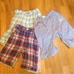 キッズ 薄パンツ 3枚 90 95 ☆のサムネイル
