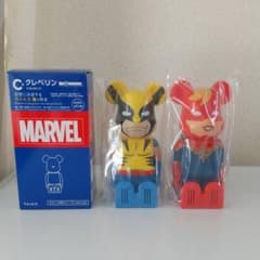 クレベリン　ベアブリック　シークレットウルバリン×キャプテンマーベルのサムネイル