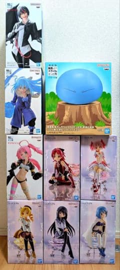 転スラ/まどマギ】プライズ9体セットまとめ売り - メルカリ