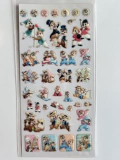 헤세이 레트로 Disney Chip 'n' Dale 입체 씰 세트