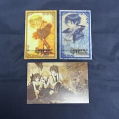 PandoraHeartsポストカード箔押しサイン&ステッカー2枚セット - メルカリ