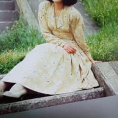 れ*れ様 70年代　ロングワンピース花柄日本製値下げしましたのサムネイル