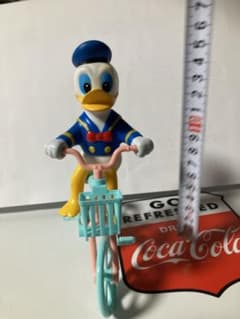 Disney ディズニードナルドダック、 自転車のり人形 バイク ヴィンテージのサムネイル