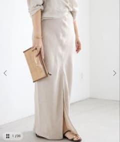 25SS *OGLINEN タイトスカート ドゥーズィエムクラス リネン タイト