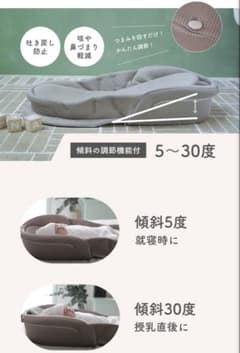 ネオママイズム ベッドインベッド スペアパッド付き 傾斜調節機能付きのサムネイル