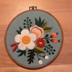 刺繍　壁掛けのサムネイル