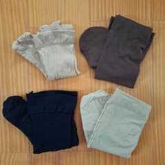 Used stockings/tights/pantyhose for cleaning and shoe polishing - 4 pairs bundled together.
