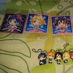 ラブライブ 関連商品 消しゴム、キーホルダー、シールのサムネイル