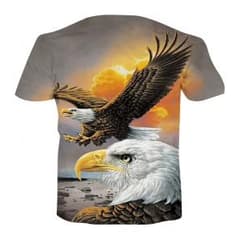 イーグルeagle鷲柄　全面3Dプリント ＴシャツXL( 170~180cm)のサムネイル