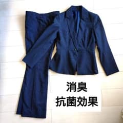 消臭・抗菌効果　RUIF BOUTIQUE パンツスーツ 就活 面接 ネイビーのサムネイル