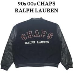 CHAPS RALPH LAUREN ビッグロゴ刺繍 袖レザースタジャン CHAPS RALPH LAUREN ビッグロゴ刺繍 袖レザースタジャン - メルカリ