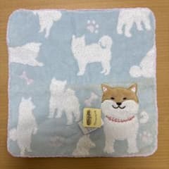 柴犬デザイン タオルハンカチ 約25cmのサムネイル